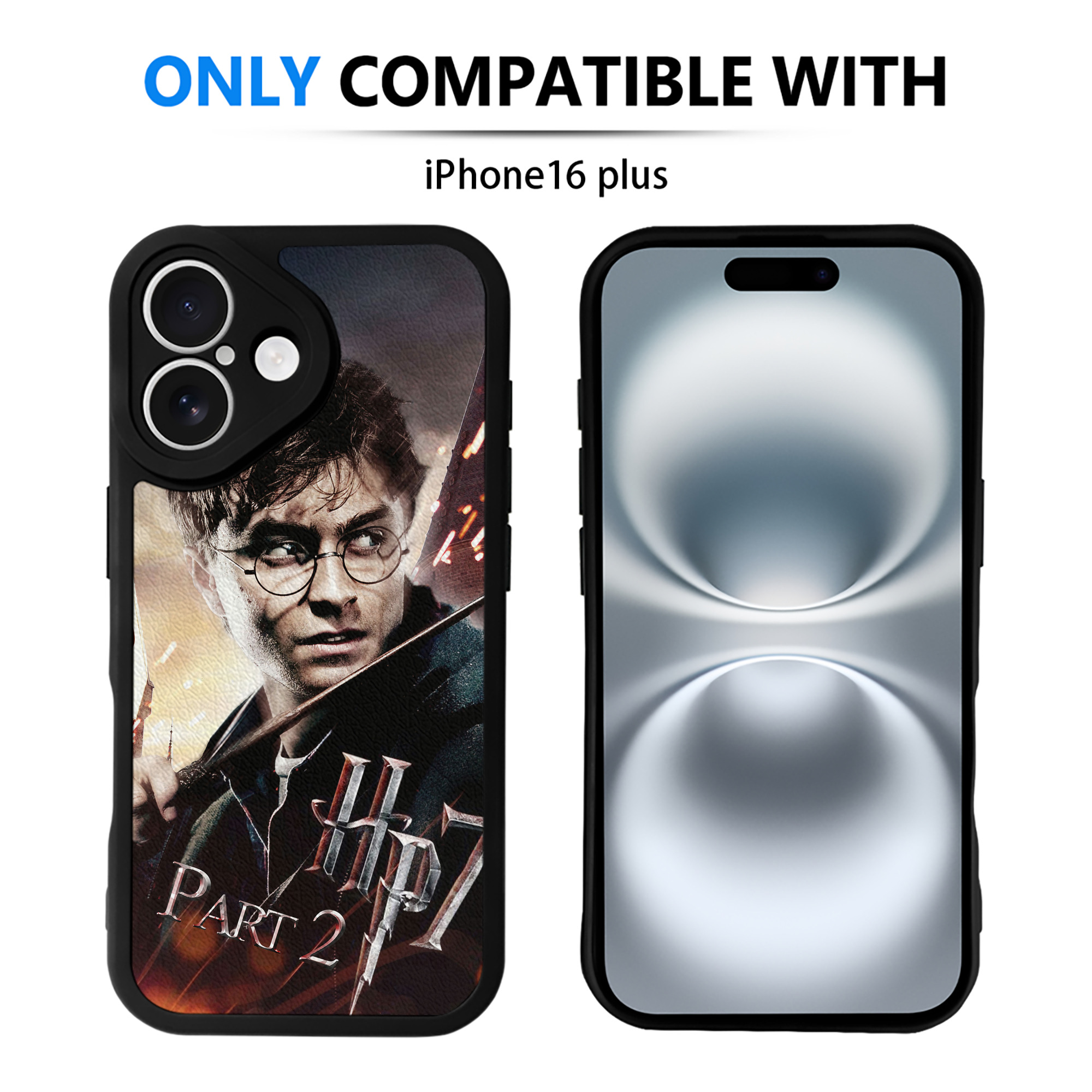 （画像用） Harry Potter ハリー・ポッターシリーズ 【iPhone 16シリーズ対応】シリコンスマホケース（レザー調） 材質：シリコン